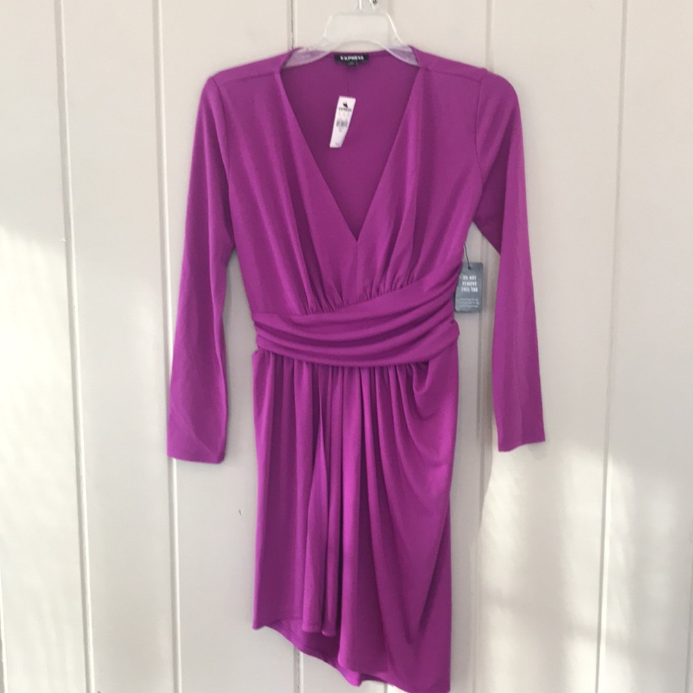 Express V-Neck Dress - Picture 2 of 7